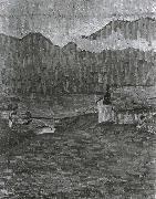 Giovanni Giacometti Giorno di pioggia France oil painting artist